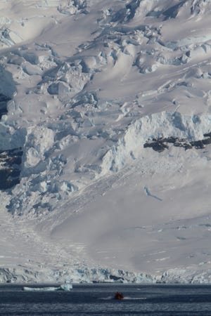 Horton Glacier along Ryder Bay in Antarctica.